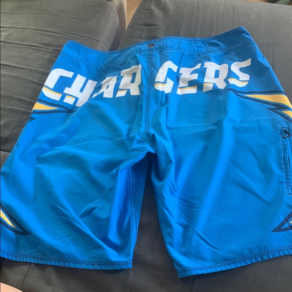 Quiksilver Los Angeles Chargers Boardshorts in Blue and White-lot of 2 - Picture 3 of 16